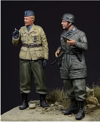 1/35 Risen Figures Model Kits Military Fallschirmjagers 2 person   Unassambled Unpainted