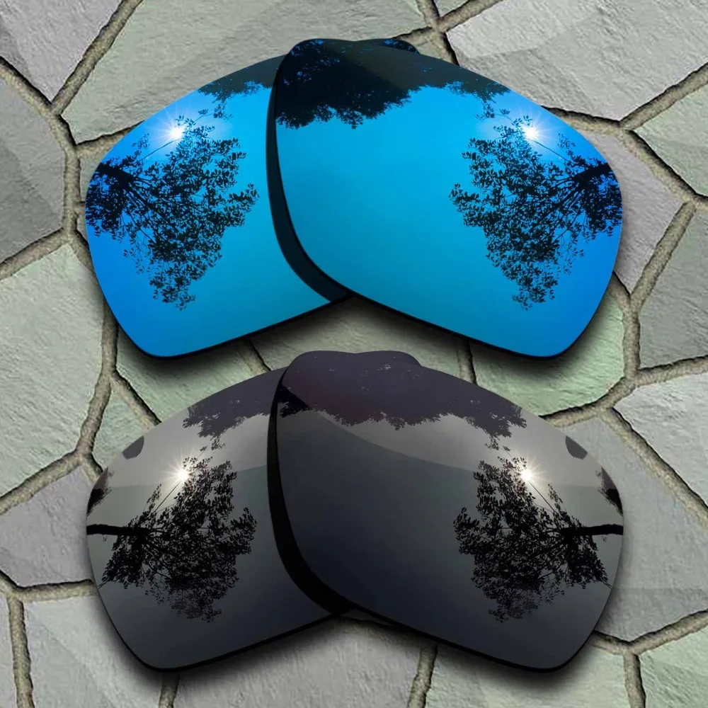 Grey Black&Sky Blue Sunglasses Polarized Replacement Lenses for Oakley Dispatch 1