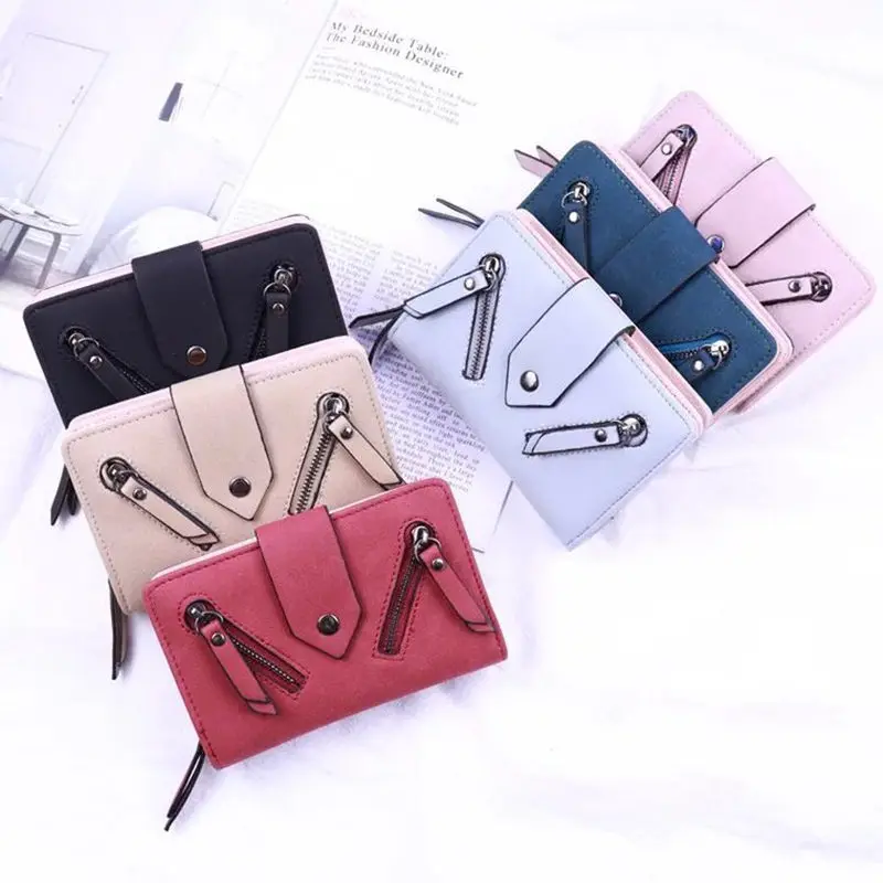 

Hot new Designer Famous Brand Luxury Women's Wallet Purse Female Small wallet perse Portomonee portfolio lady short carteras 201