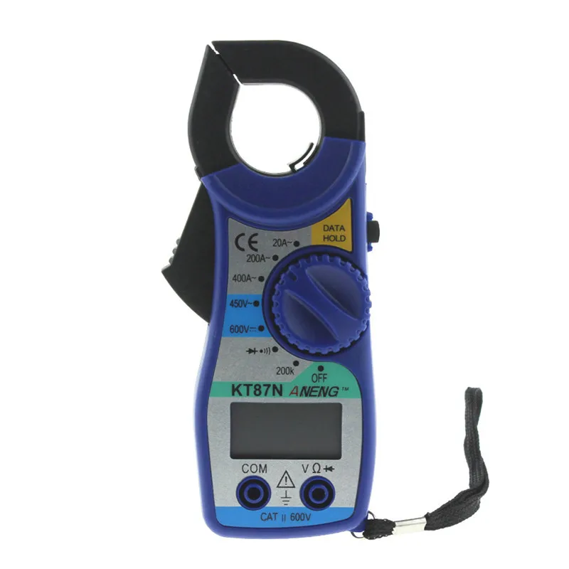 KT87N Digital Multimeter Amper Clamp Meter Current Clamp Pincers AC/DC Current Voltage Tester frequency counter Power Meter Test