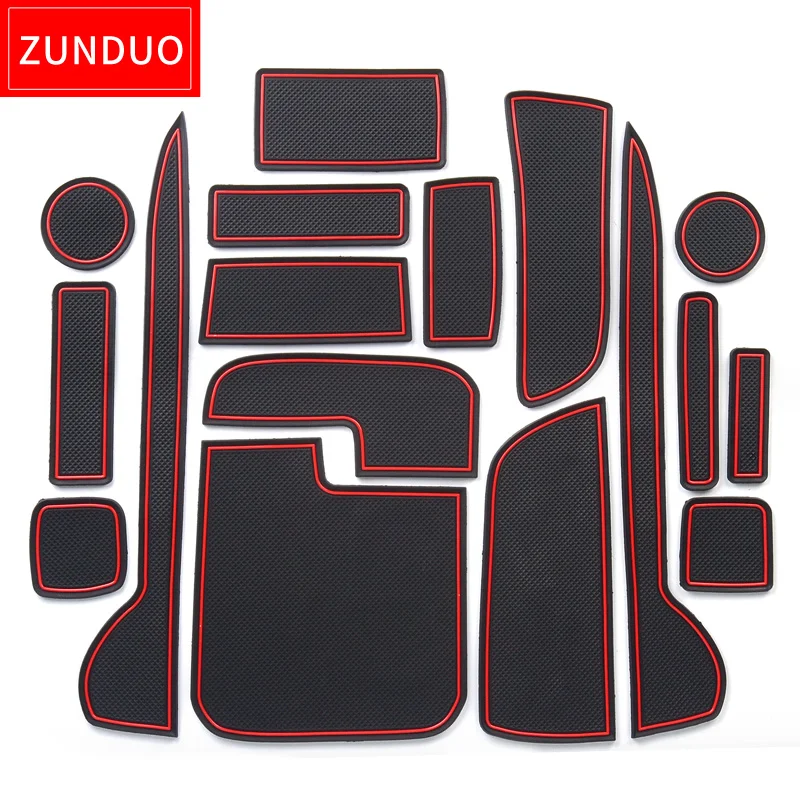 ZUNDUO Anti-Slip Gate Slot Cup Pad for Honda N-WGN JH1 JH2 2013 - 2016 Japan Model Accessories Non-Slip Mat Door Mats Coaster