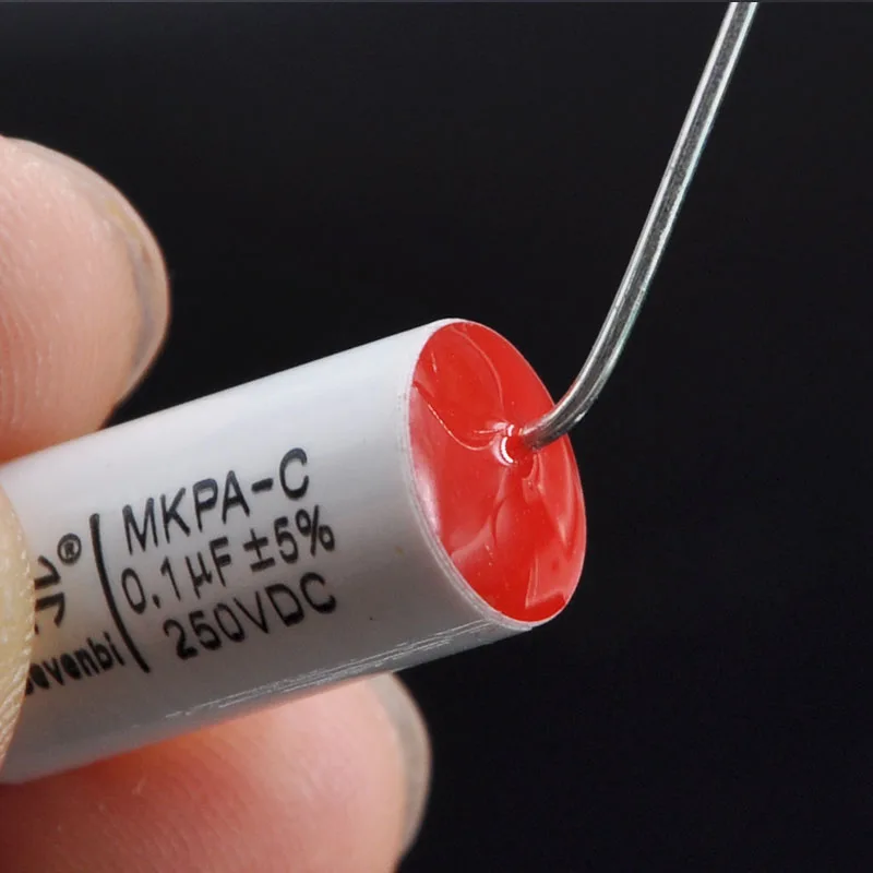 2Pcs 0.1uF-100uF 250V Speaker Frequency Divider Amplifier Crossover Filter Metallized Polypropylene Film Non-Polarity Capacitor