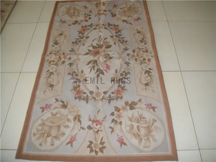 Antique French Aubusson Verdure living room Antique French Aubusson Carpet Wool Knitting Carpets