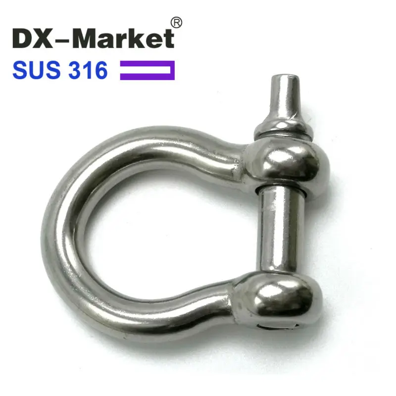 

m18 , 316 stainless steel antirust chain rigging , sus316 bow shackle lock , sus316 m18 bow shackle