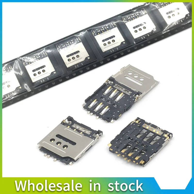 1 stks/partij voor Huawei Ascend G6 G6-T00 U00 C00 G535 Sim Reader kaarthouder Lade Slot connector socket op moederbord