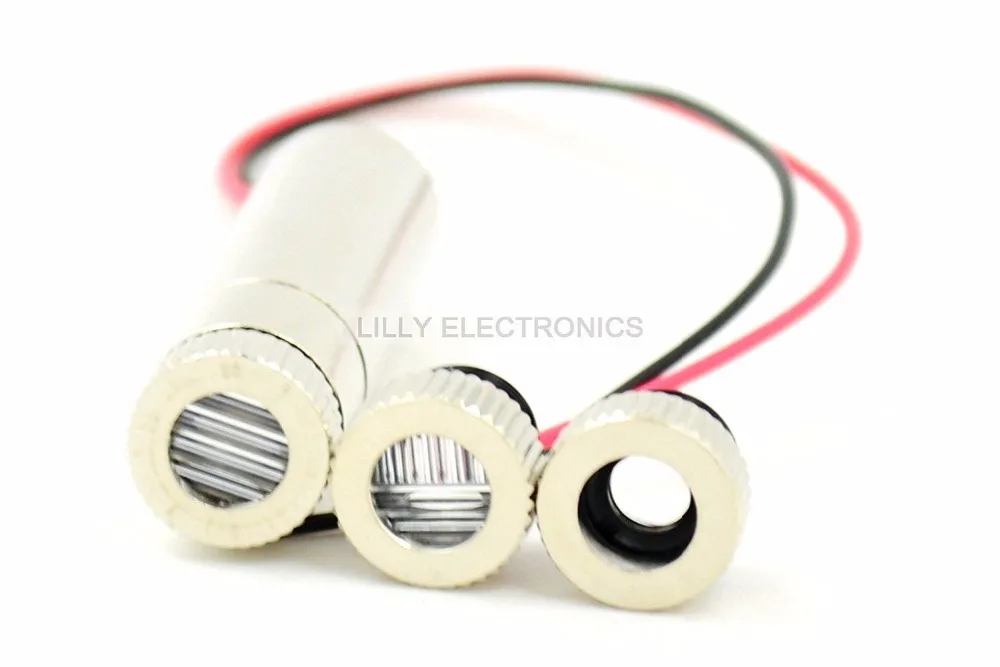 Adjusted Red Diode Lasers 650nm 10mw Dot/Line/Cross Module w/ Caps & Driver In