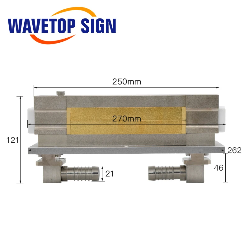 WaveTopSign Dual Lamp Laser Cavity Reflector Cavity Length 110-190mm use for YAG Laser Welding and Cutting Machine