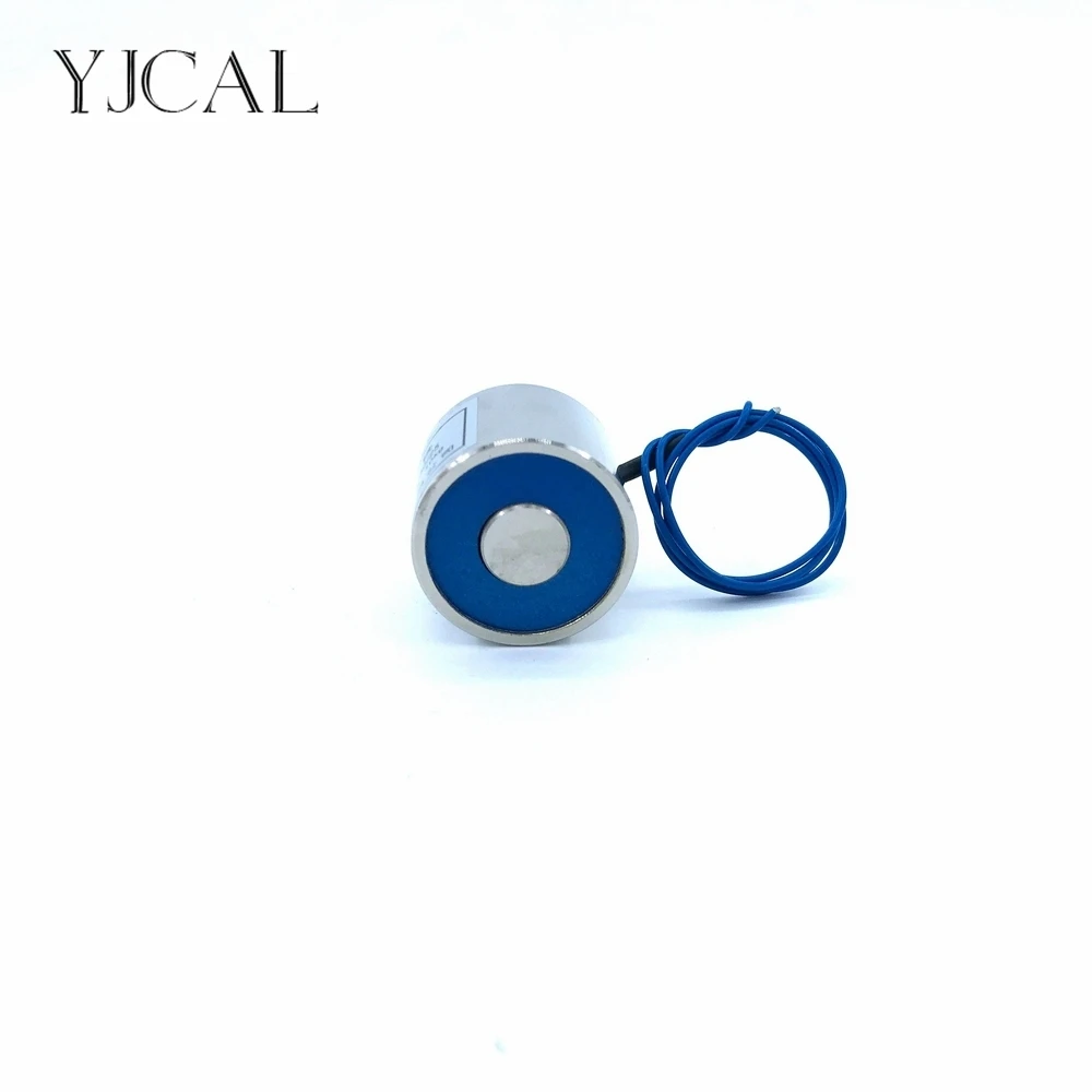 YJ-30/40 Holding Electric Sucker Electromagnet Magnet Dc 12V 24V Suction-cup Cylindrical Lifting 15KG Gallium Metal China