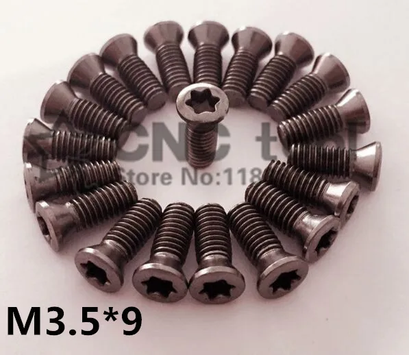 

50pcs M3.5*9mm CNC lathe tool spare screws Torx screws ,Insert Torx Screw for Replaces Carbide Inserts lathe accessories