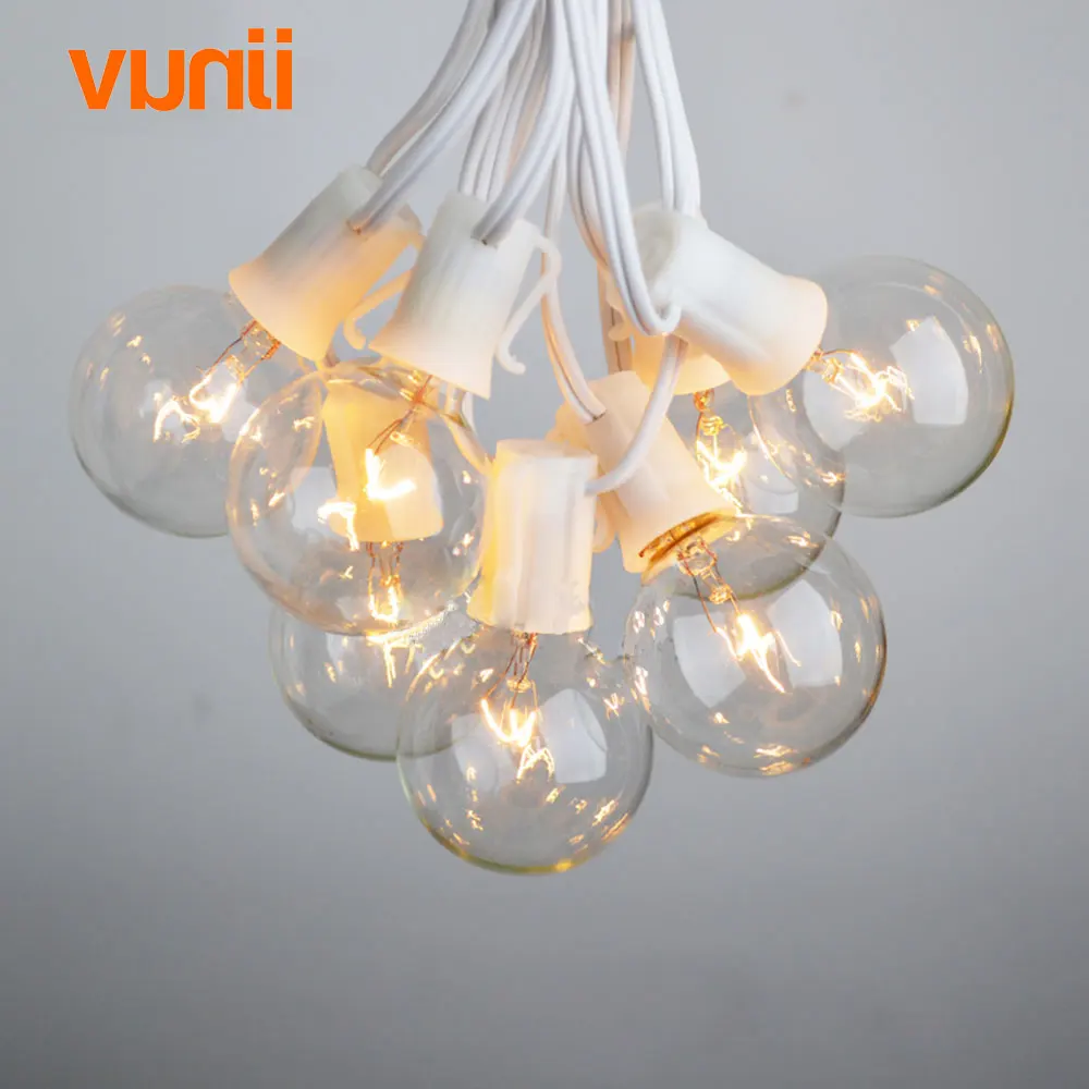 

Гирлянсветильник с 25 прозрачными винтажными лампами, 8 м