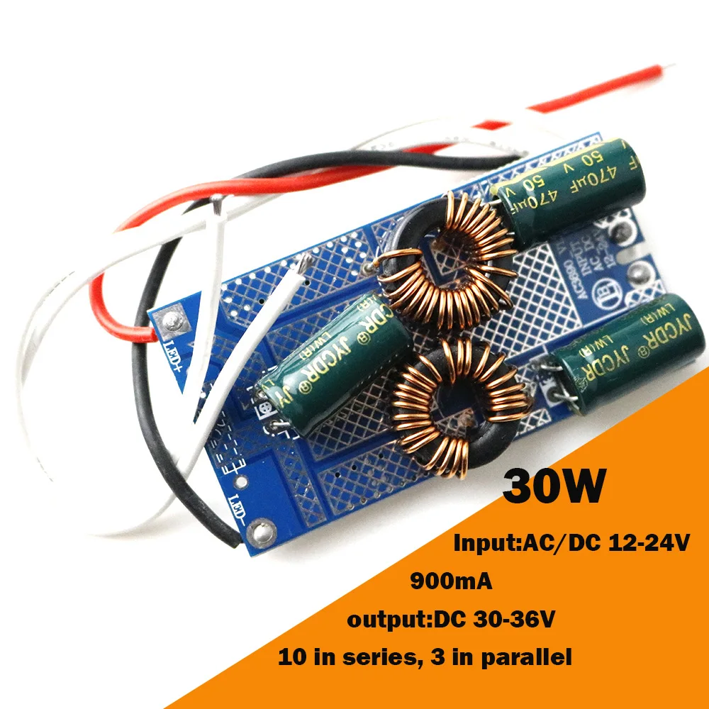 LED Driver AC/DC 12 V-24 V a DC Corrente Costante HA CONDOTTO il Driver 20 W 30 W 50 W Alimentazione A Bassa Tensione per luci A LED Proiettore 1 pz