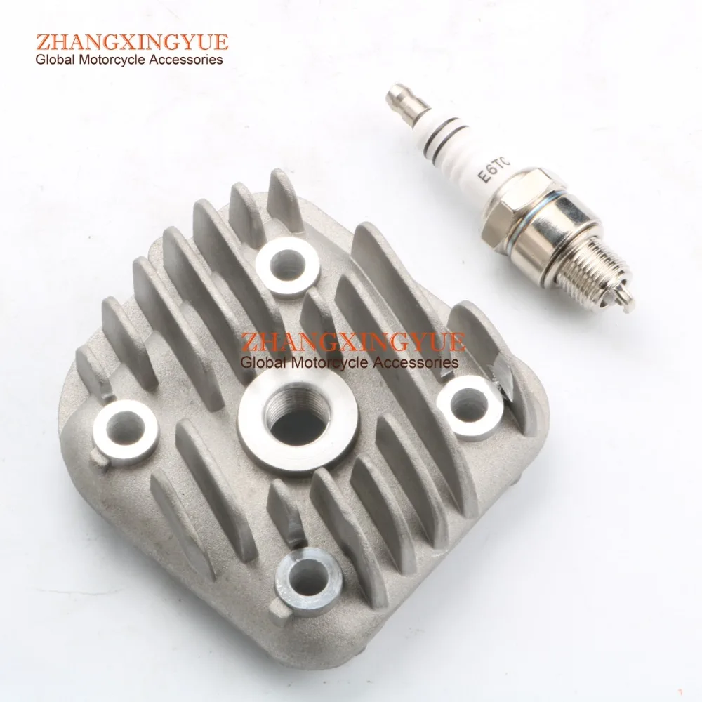 40mm - 47mm 1PE40QMB CYLINDER HEAD & E6TC spark plugs for Yamaha JOG 50 92-91 4SC JOG 50 R AC 02-13 Neos 50 97-13 5AD  Easy 2T