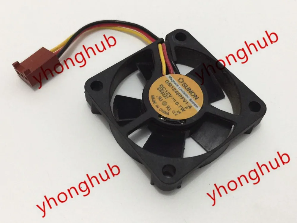 

SUNON GM1245PFV1-A DC 12V 0.7W 3-Wire 45x45x10mm Server Cooling Fan