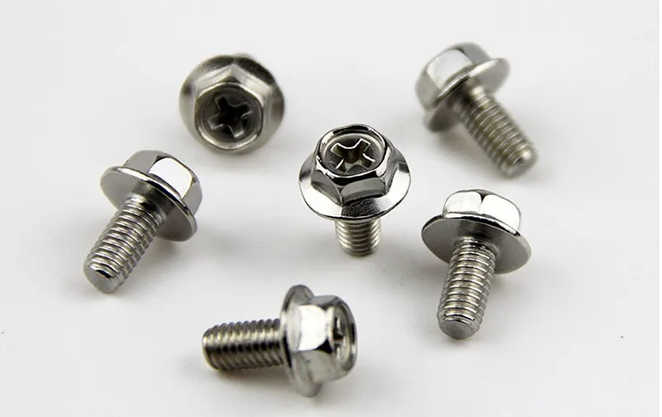 

M4M5M6 stainless steel 304 phillips external hexagon external hex washer screws flange screws bolts hardware811