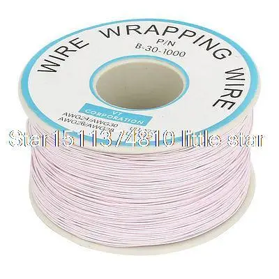 PCB Solder 0.203mm Core Dia Wire Wrapping Wrap 250M 30AWG Light Purple