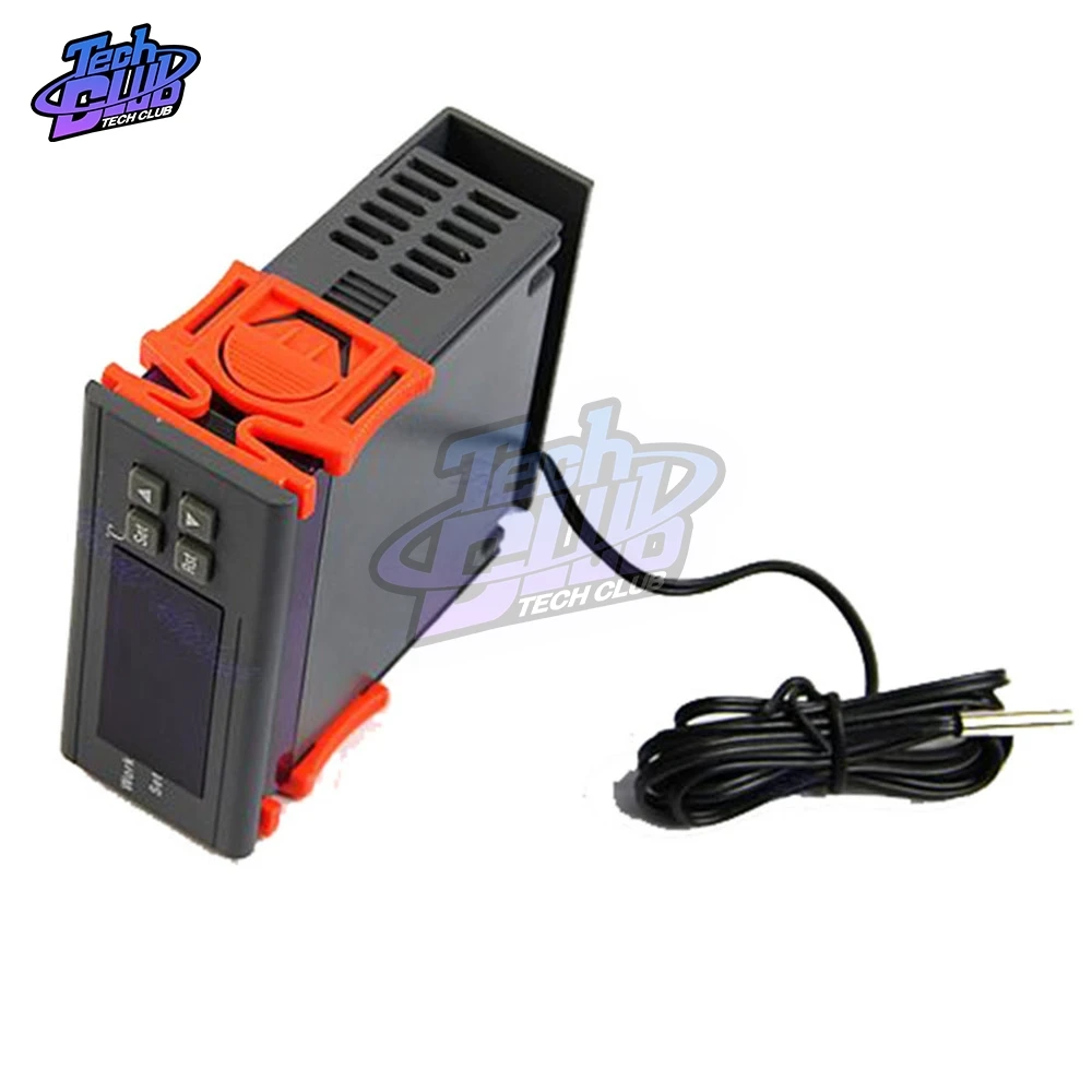 -50 ~ 110 ° C WH7016C DC 12V 24V AC 110V 220V 10A LCD Digital Pengendali Suhu Elektronik Termostat dengan Probe