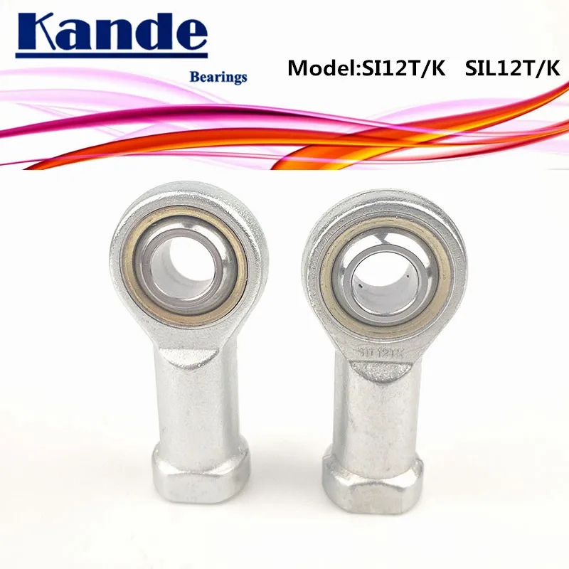 

Kande Bearings PHSA12 PHSAL12 SI12T/K SI12 SI12LT/K SI12L SI12T 2pcs Rod End Bearing M12 SI12T SIL12T