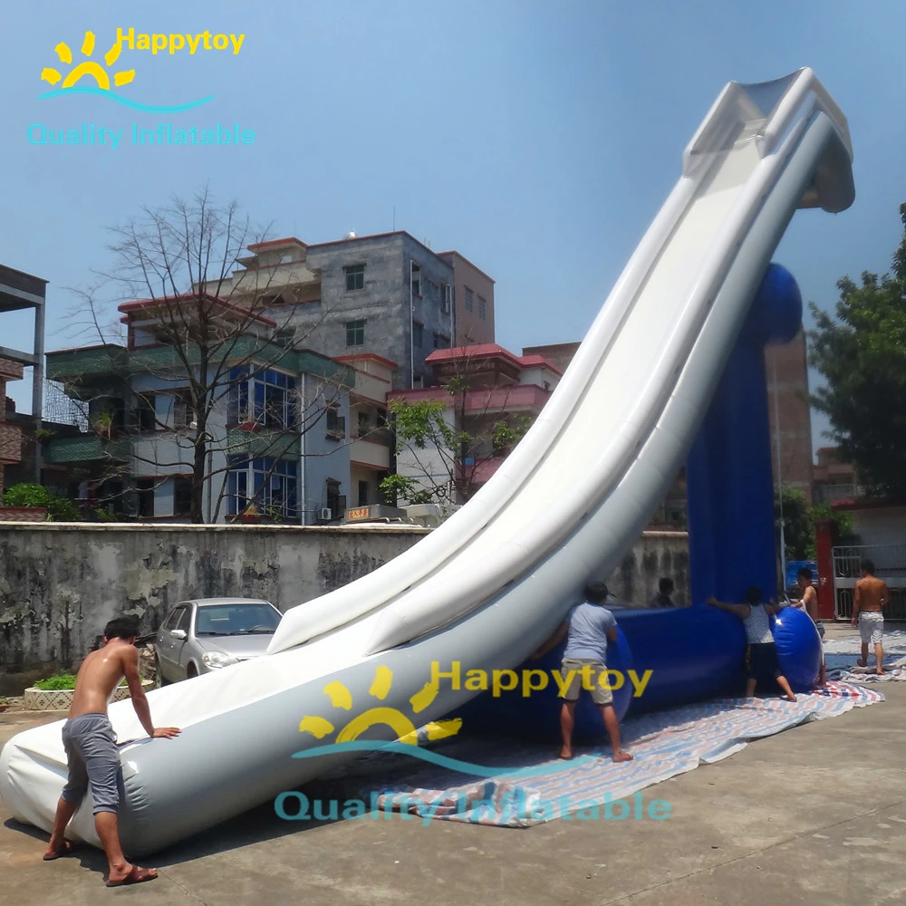 Commercial Garde Floating Super Yacht Water Toys, Inflatable Yacht Slides, Inflatable Water Slides For Yacht