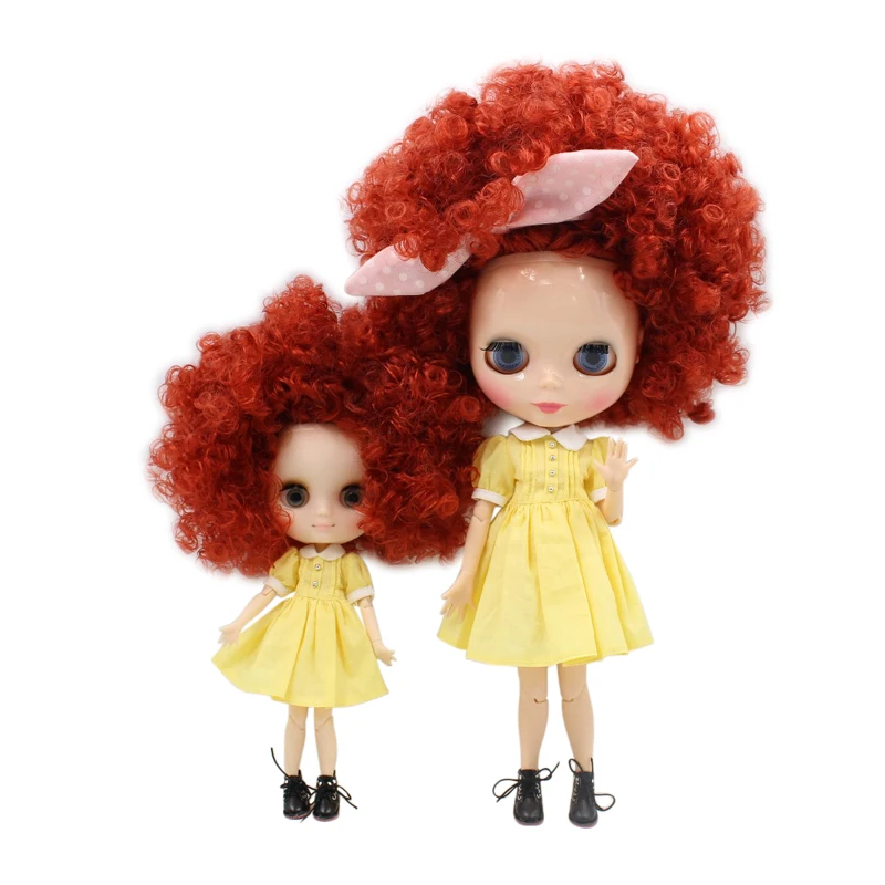 

ICY DBS Blyth doll middie doll 1/6 bjd 1/8 bjd curly hair afro hair 30cm 20cm girl gift toy anime