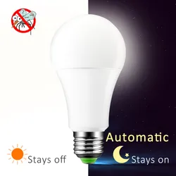 LED Sensor Licht E27 B22 Morgens bis Abends LED Intelligente Birne Lampe 10W 15W Nacht Licht Auto Auf/Off Für Home Veranda Hof Garage Garten