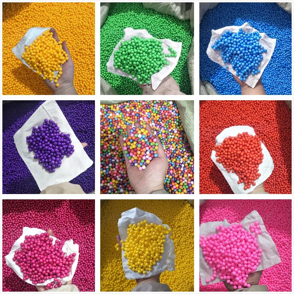 500g 6-8mm Foam beads mini colored round foam balls Crystal Bottle decoration pillow/sofa filler DIY Slime Accessories