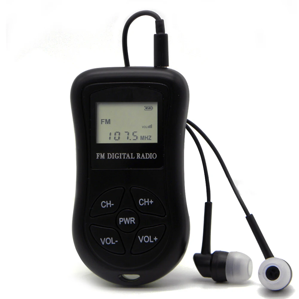 Портативное цифровое FM-радио, с ЖК-дисплеем, непрерывное использование в течение 50 - 60 часов