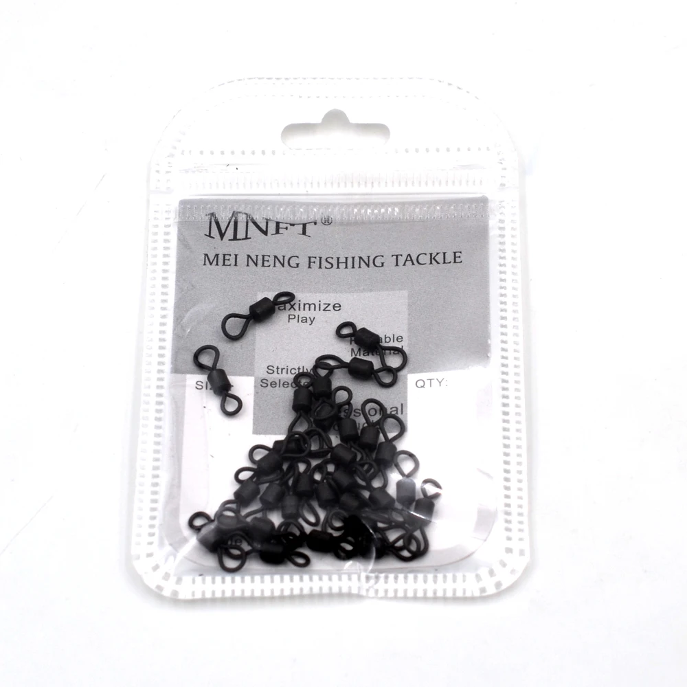 50 قطعة 4 #   عين كبيرة هيلي يدور سبائك النحاس مات الأسود اللون يناسب مقاطع الرصاص السلامة محطة نهاية أدوات الكارب المتداول قطب