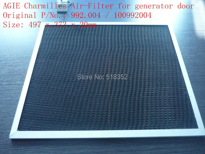 

AGIE Charmilles Air Filter 992.004 / 100992004 EDM Air Filter Agie parts 497 x 373 x 20mm Wire EDM Machine Spare Parts