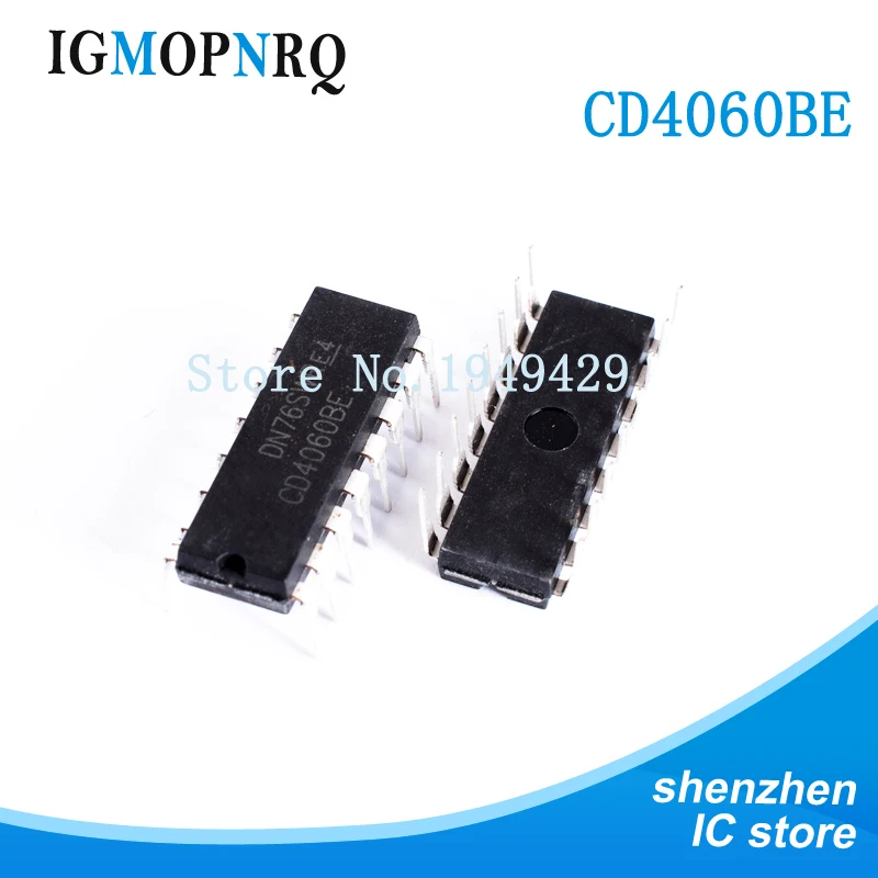 10pcs/lot CD4060BE CD4060 DIP binary counter / divider new