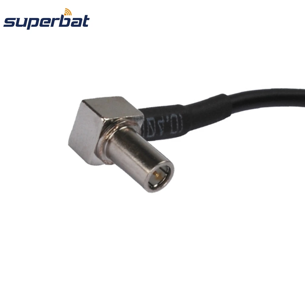 Cable de puente de ángulo recto Superbat BNC hembra a MS-147 macho RG174 15cm para módem 3G