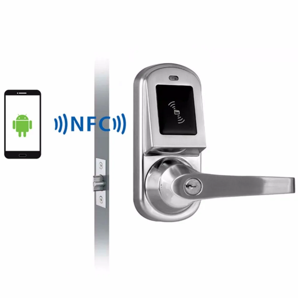 Android smartphone NFC smart door lock for hotel office or apartment OS8015NFC