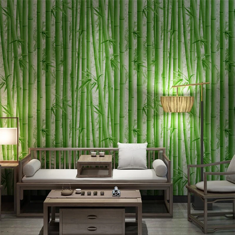 

Chinese wallpaper papier peint classical bamboo forest Chinese style retro star restaurant papel de parede background wall paper