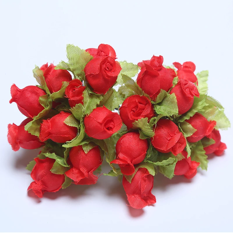 36/72/PCs Mini Künstliche Blumen Seide Rose Blumenstrauß Für Hochzeit Party Dekoration DIY Kranz Sammelalbum Zubehör – Detail 24
