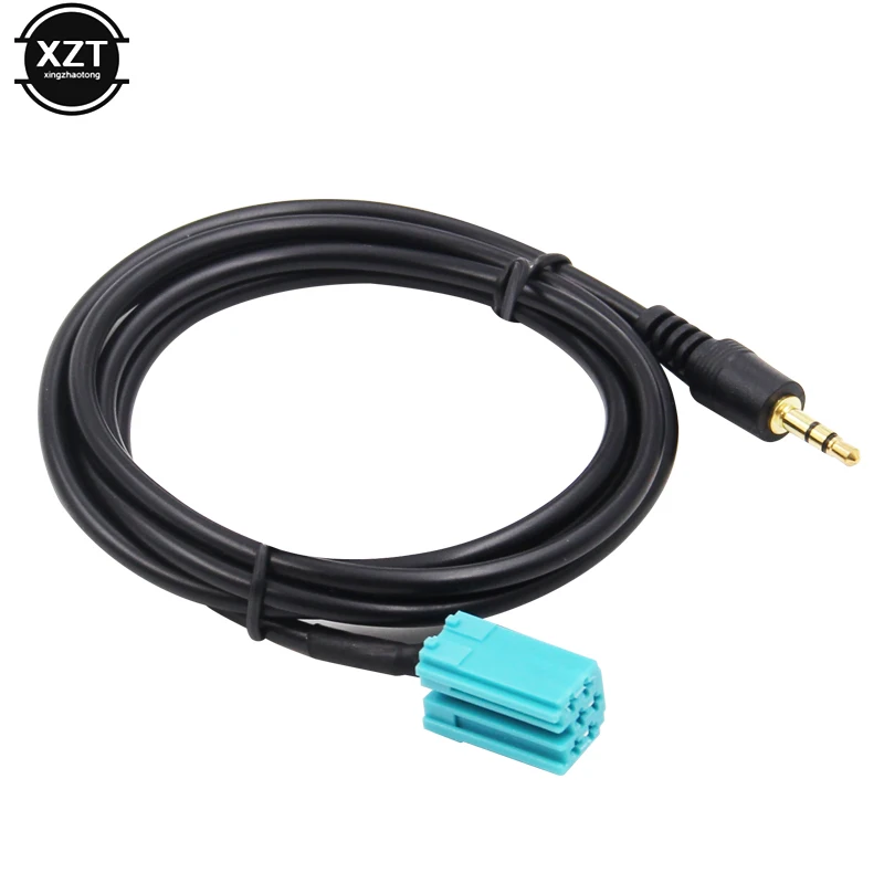 1pcs Cars 3.5mm AUX CD Stereo Audio Line Input Cable For Renault Clio Megane 2005 2006 2007 2008 2009 2010 2011 High Quality