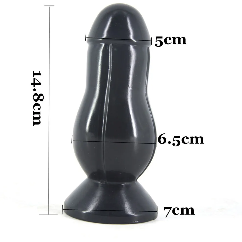 FAAK Huge Anal Butt Plug, 3 Colors 14.8*6.5cm Anal Toys Gay Prostata Anal Dildo Buttplug Sex Toys For Men Women.