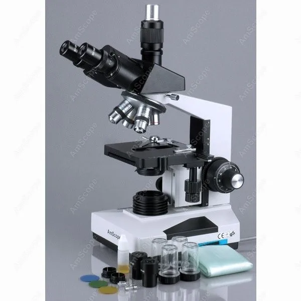 Trinocular Microscope--AmScope Supplies 40X-2000X Laboratory Clinic Veterinary Trinocular Microscope + 10MP Digital Camera