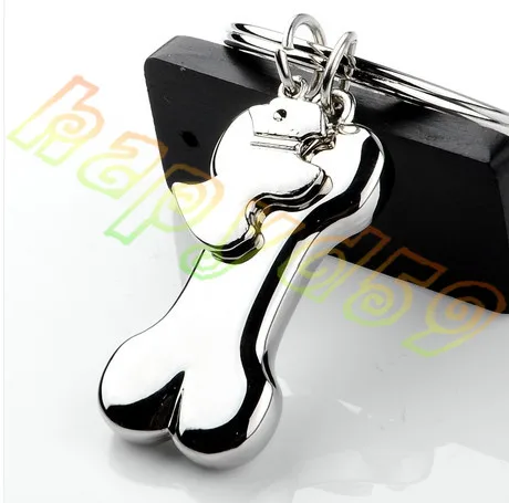 1pcs Alloy cute dog bone model keychain souvenir car key chain advertising gift keychain pet key ring Memorials