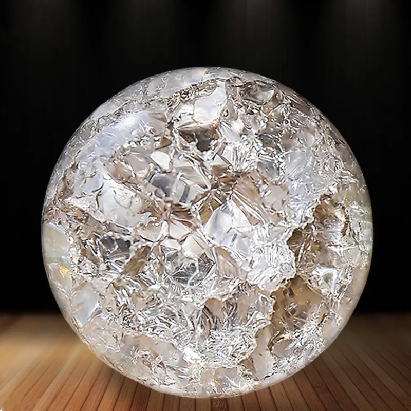 Crystal Ice Crack Ball Home Decorative Glass Marbles Water Fountain Humidifie Ball Feng shui fountains Magic sphere Balls