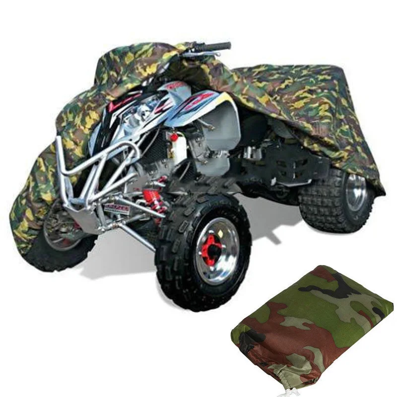 XXXL Camouflage Camo ATV Quad Cover 4-Wheel Waterproof Dustproof Fit for Polaris Magnum Outlaw Sportsman Xplorer Trail Boss