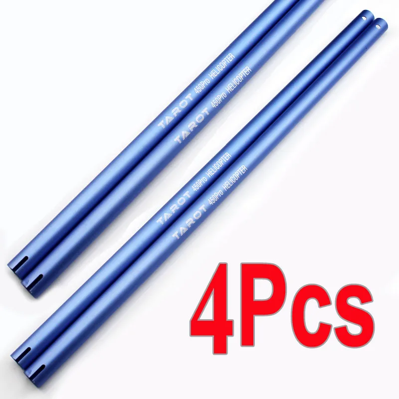 4 pcs Tarot 450 Aluminium Tail Boom 347mm for Trex 450 RC Helicopter