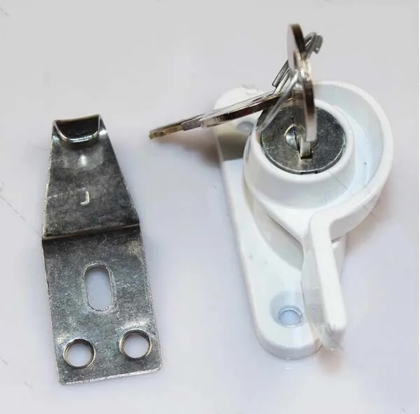 Window keyed sash lock for sliding glass door /window with key European anti-theft lock zinc alloy KF403