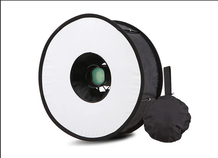 R-45 Professional Ring Speedlight  Softbox Round Style Flash Light Shoot Soft box Foldable Soft Flash Light Diffuser