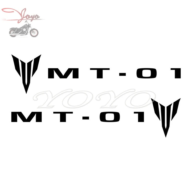 2 PCS Fuel Tank Decal Helmet Sticker Fairing Decals Fender Stickers Graphic For Yamaha MT01 MT-01