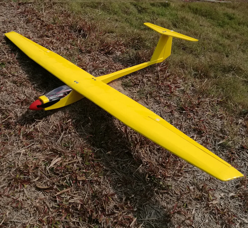 1550mm DIY Balsa RC Glider Kit Yellow or White Optional DBRGK01