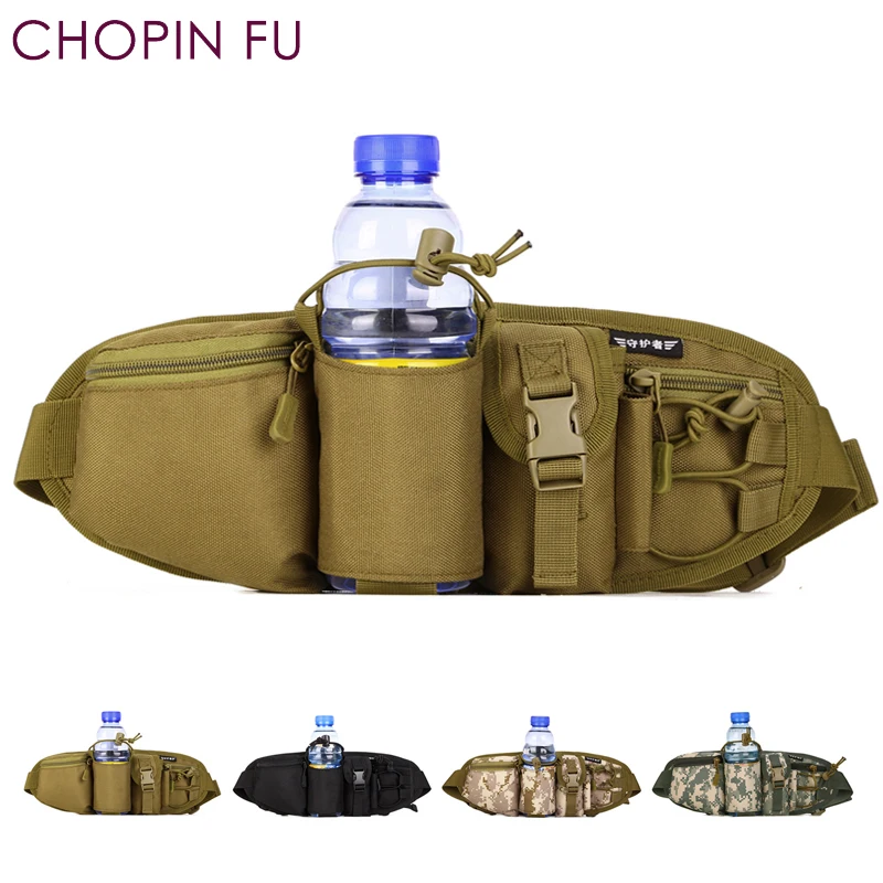 close-fitting waist pouch  drinks pockets cycling traveling water bottle pockets tactical chest A3118