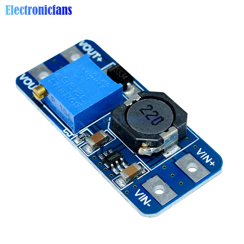 MT3608 MAX 2A Output 28V DC-DC Step Up Converter Booster Power Apply Module Booster Power Module For Arduino