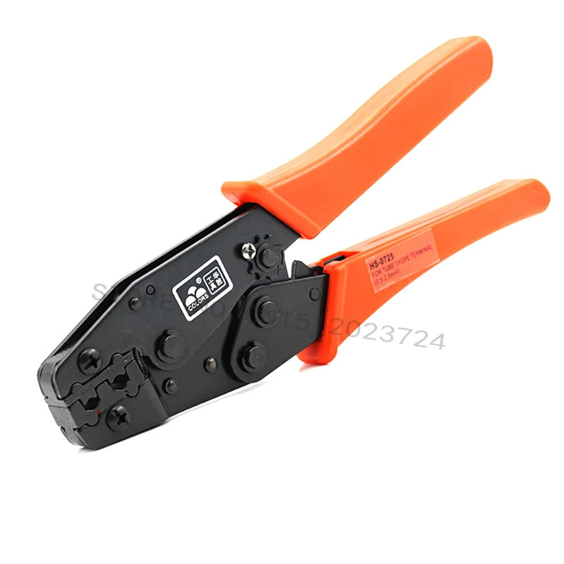 Line pressing pliers HS-0725 sleeve pliers  pipe wrench  Automatic adjustmen Apply between 0.5-2.5 square millimeters