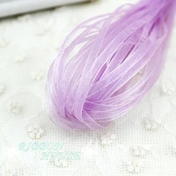 (40 meters/lot) 1/8'' (3mm) Lavender Organza ribbons Wholesale gift wrapping Christmas ribbons