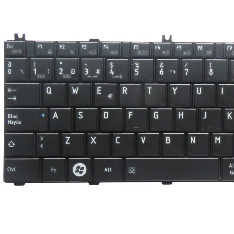 GZEELE Spanish SP Teclado keyboard for Toshiba Satellite C660D L650D L670D L750D L770 BLACK