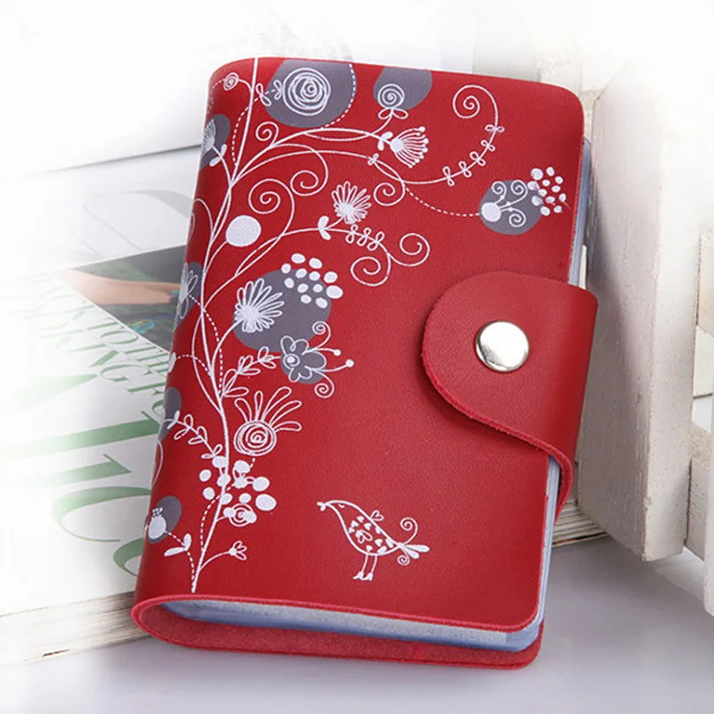 

Genuine Leather Card Holder Business Card Holder Women Leather Wallet Credit Card Holder Book ID Card Case Cardholder